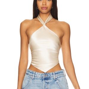 Retrofete - Jamie top in light champagne